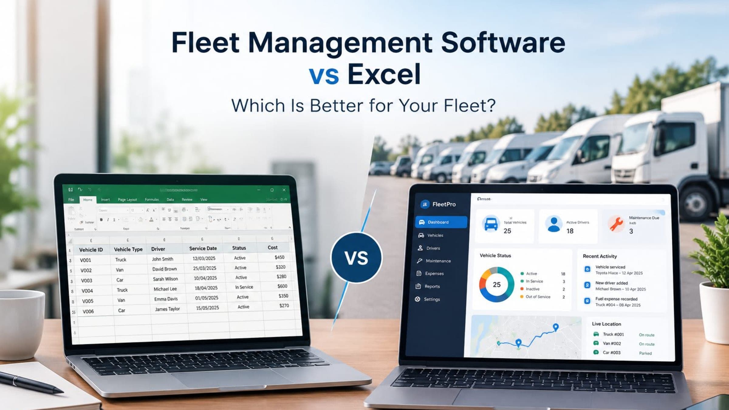 Fleet Management Software vs Excel: Which Is Better for Your Fleet? — FleetPro blog