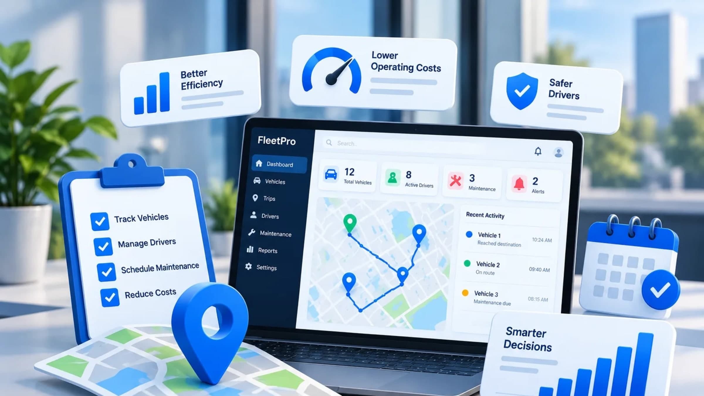Fleet Management for Small Businesses: How to Manage Your Fleet More Efficiently — FleetPro blog
